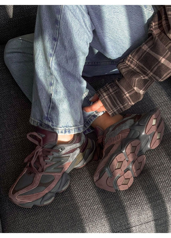 Коричневые демисезонные кроссовки мужские и женские new balance 9060 brown black | нью беланс 9060 коричневые черные No Brand