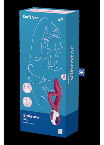 Гибкий двойной вибратор EMBRACE ME BERRY Satisfyer (297395529)
