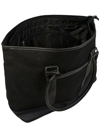 Бавовняна дорожня сумка 40L Live in style Weekender чорна 55х35х24 см LS (372853103)