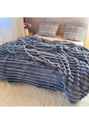 Плед шарпей широкая полоска 150х200 см (микс) Koloco (368402387)