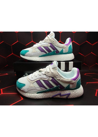 КРОСІВКИ ЖІНОЧІ ADIDAS TRESC RUN WHITE BLUE АДІДАС No Brand білі демісезони (369389725)