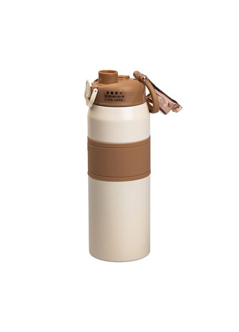 Термос із нержавіючої сталі з мундштуком 800 мл Коричневий Yiwu (315718547)