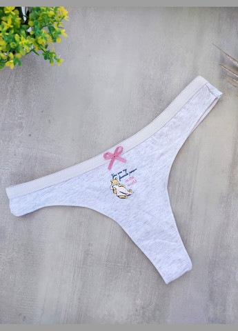 Набор хлопковых стрингов, No Brand (337177759)