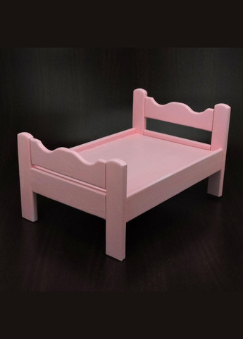 Кровать для кукол из дерева Ариэль барби (КРТ-000150) No Brand (328606008)
