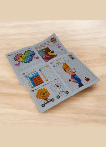 Піксельна книга-активіті для дівчаток з розвивальними завданнями Апельсин (395895576)