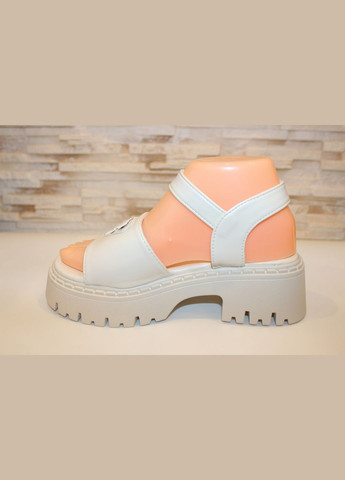 Босоніжки жіночі бежевого кольору Seven Босоніжки жіночі літні (336494238)