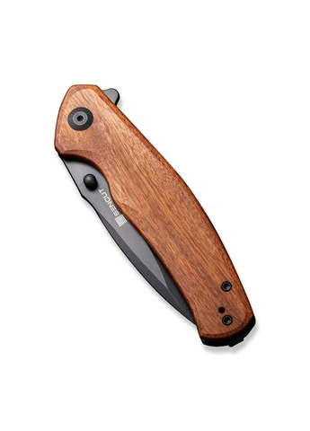Нож складной Slashkin S20066-4, EDC нож, клинок D2, твердость 59-61 HRC, 108.8 г, натуральная древесина рукояти SENCUT (395601249)