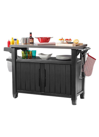 Стіл-буфет садовий для барбекю UNITY XL,, 207 л Keter (329407718)