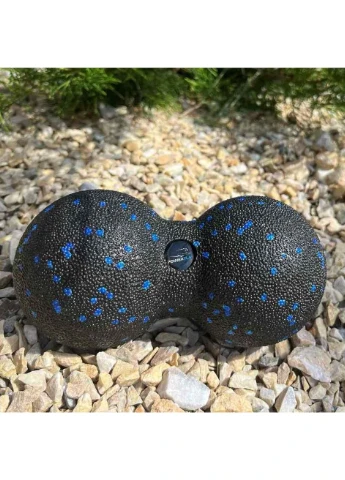 Массажный мяч двойной PP-4352 Epp foam peanut ball (d8*16cm.) Черно/ PowerPlay (397593714)