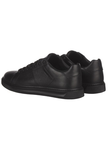Черные демисезонные мужские кроссовки из кожи 203h Clubshoes