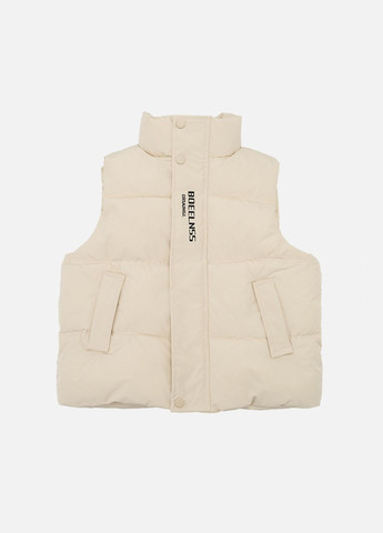 Жилет утеплений для хлопчика колір молочний ЦБ-00268732 No Brand (322094833)