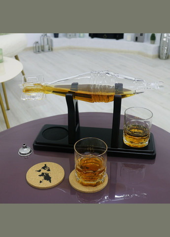 Декантер "Мина" набор графин и 2 стакана для виски (GP241207) Гранд Презент (302254512)