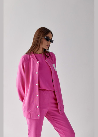 Жіночий костюм худі+джогери колір барбі р.L 450503 New Trend (282928182)