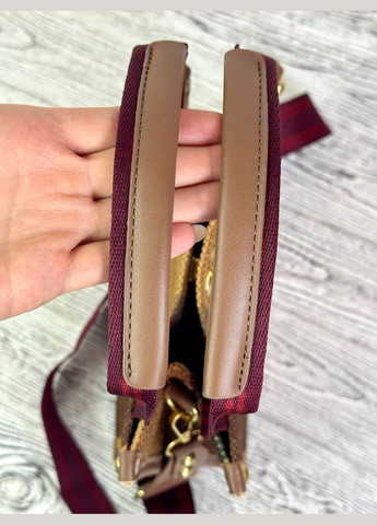 Стильная сумка кросс боди с длинной ручкой золотистая фурнитура No Brand (330618780)