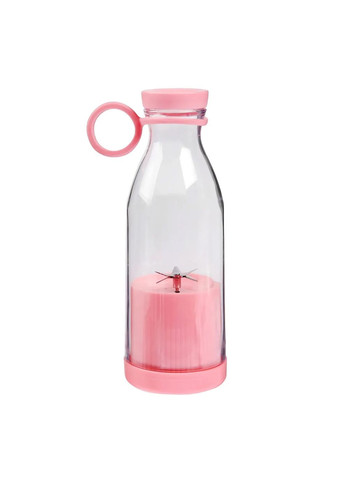 Портативний акумуляторний міні блендер-пляшка для смузі подрібнення фруктів 420 мл Kitchen Master (314459758)