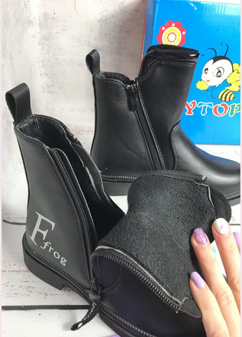 Чоботи демісезонні дитячі для дівчинки Y.Top Чорний (060) Y Top (347236380)