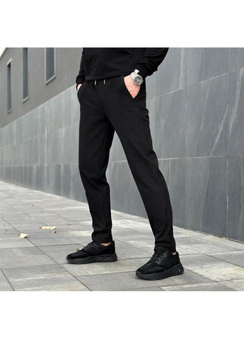 Черные спортивные, повседневный, кэжуал зимние брюки Vakko