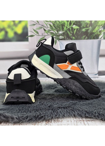 Черные демисезонные кроссовки подростковые Kimboo