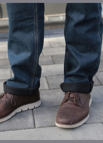 Джинси чоловічі сині утеплені на флісі прямі FRANCO BENUSSI Пряма (307364927)