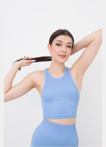Топ жіночій безшовний на широких бретелях в рубчик Giulia HALTER TOP RIB (301384746)