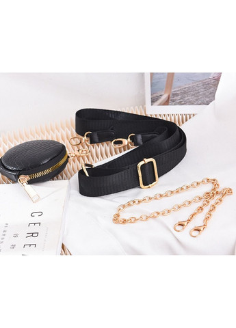 Жіноча міні сумочка клатч чорна з ланцюжком з екошкіри ProDobro (363221478)