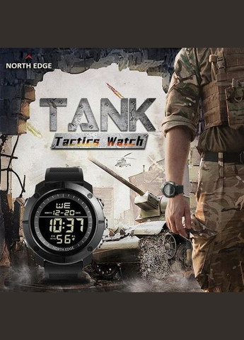 Чоловічий цифровий тактичний військовий спортивний годинник Tank Tactics Watch North Edge (292405623)