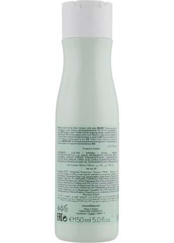 Очищающий тонер для лица Love Nature Purifying Toner With Organic Tea Tree&Lime 150ml Oriflame (368619142)