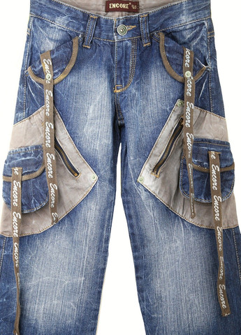 Синие демисезонные джинсы Encore