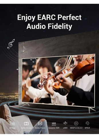 Кабель HDMI - HDMI v.2.1 (M/M), 5 м, Black (AANBJ) Vention (370617162)