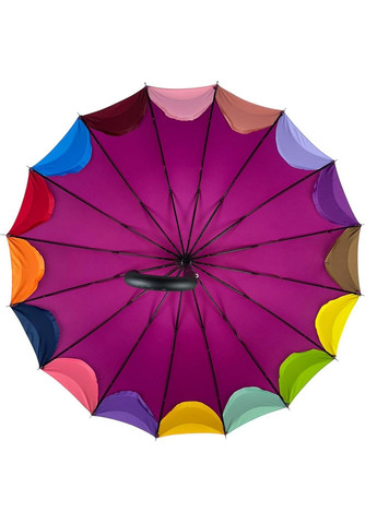 Жіноча парасолька-тростина напівавтоматична d=102 см Susino (288048325)