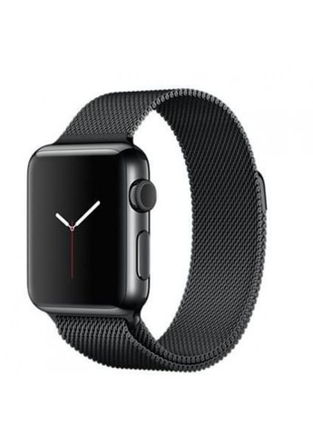 Міланська петля для Apple Watch 42/44/45/49 мм Чорний No Brand (304255117)
