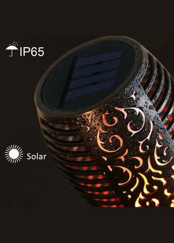 Водонепроницаемый фонарь 52 см с эффектом пламени flame led light sensor activated Solar (334293480)