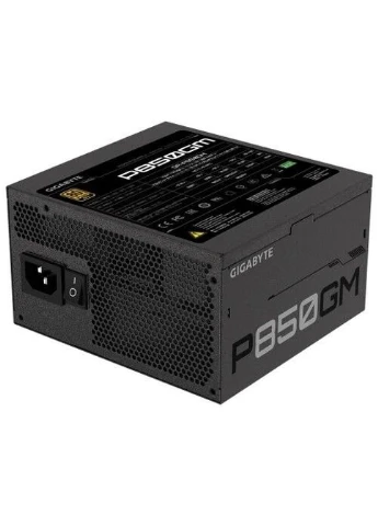 Блок живлення 850 Вт, P850GM, Black, модульний, 120 мм (HYB), Active PFC, 80 Plus Gold, MB: 20+4 pin, CPU: 4+4 pin, VGA: 4 x Gigabyte (395351942)