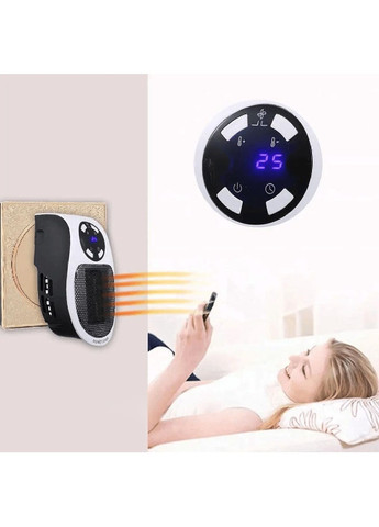 Настенный электрообогреватель обогреватель с пультом LCD дисплеем подключается в розетку 500W 11.5х11х7.5 см (479012-Prob) Unbranded (315411588)