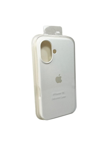 Силиконовый чехол для iPhone 16 White No Brand (306549105)
