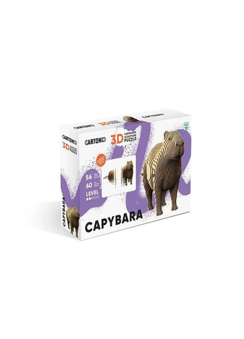 Картонний конструктор " 3D Puzzle CAPYBARA" Cartonic (372466305)