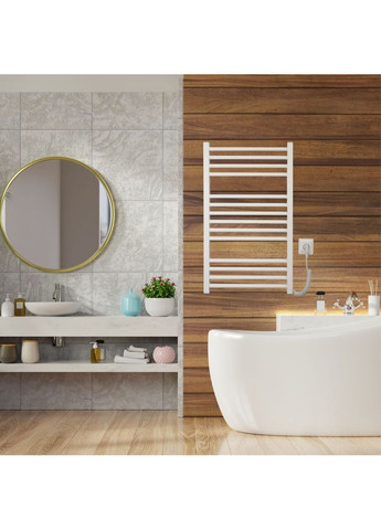 Полотенцесушитель электрический с кнопкой 790*490 Carino ARIANNA (367604563)
