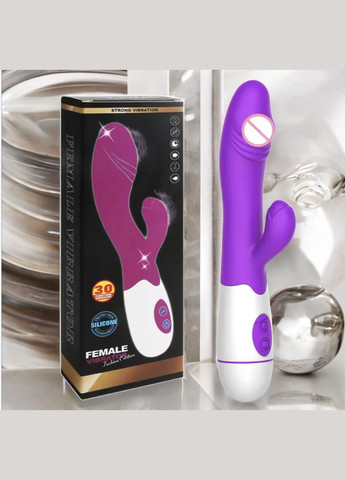 Мини-вибратор с двойной вибрацией для точки G и клитора, фиолетовый No Brand (341305731)
