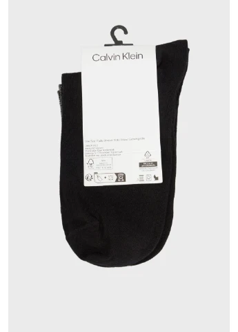 Чёрные носки (2 пары) Calvin Klein меланжи (401920926)