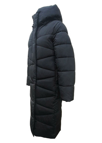 Чорна зимня жіноча зимова куртка-пальто куртка-пальто No Brand