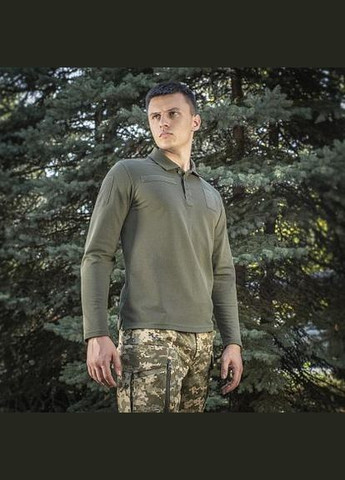 Поло тактичний довгий рукав 65/35 Army Olive Розмір M-TAC (311569283)