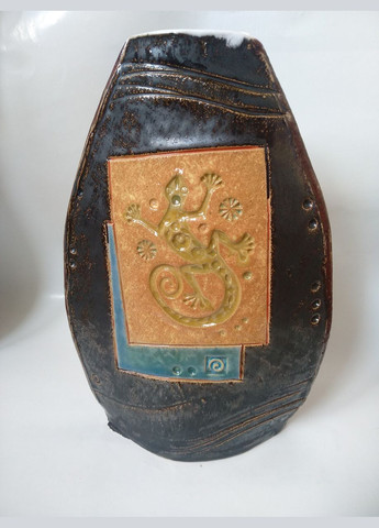 Керамічна ваза «Ящірки на скелях» Коти&Ангели (301532936)