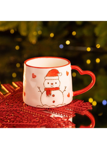Новорічна порцелянова чашка Сніговик 350 (мл) FM-CS-55A Yiwu (370707889)