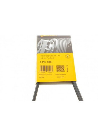 Ремінь поліклиновий FIAT, LANCIA, NISSAN 3PK905-ua ContiTech (366206764)