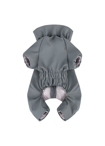 Дождевик для собак Clothes, водонепроницаемый, В 77-79 см, С 50-55 см, серый WAUDOG (365874136)