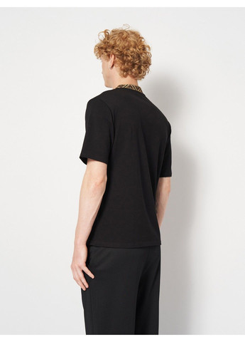 Чорна чоловіча вишита футболка гайдамацька коричнева Lesia (341326244)