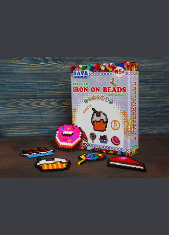 Магниты из термомозаики "Сладости" (TM007) набор для творчества УМНЯШКА (304410523)