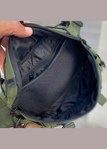 Тактична сумка на пояс бананка через плече на пояс нагрудна TK MK зелений колір No Brand (300172280)