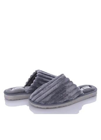 Серые тапки мужские домашние закрытые серый Pago