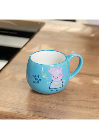 Кухоль Peppa Pig порцелянова 400 мл синя HP-15-14 Yiwu (369654036)